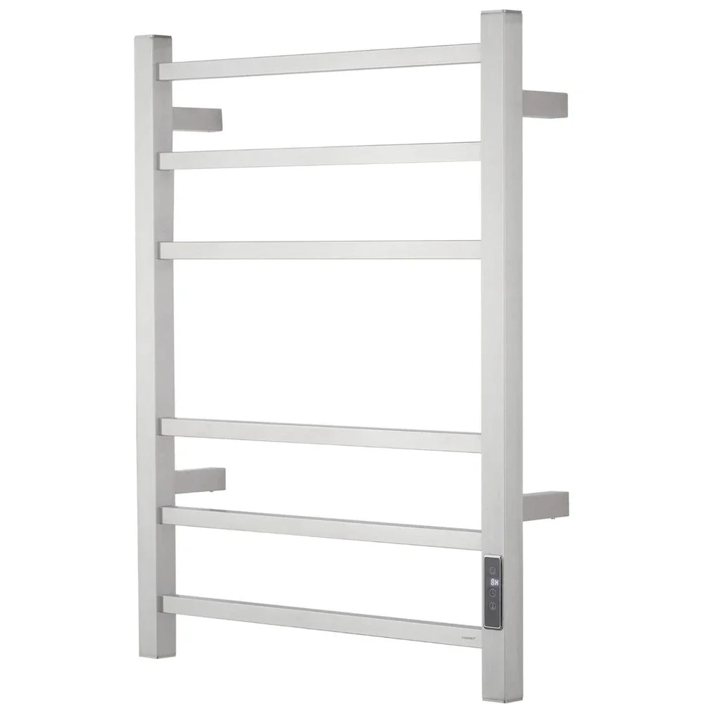 SHARNDY Nickel Brushed Towel Warmer for Bathroom Wall Mount